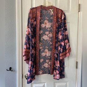 Matilda Jane kimono blue floral print new condition XL/XXL